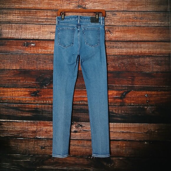 Levis Made & Crafted Jeans 721 Size 30 High Rise Skinny Blue Denim Stretch - Picture 3 of 12